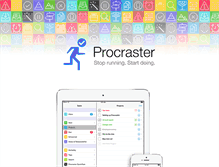 Tablet Screenshot of procrasterapp.com